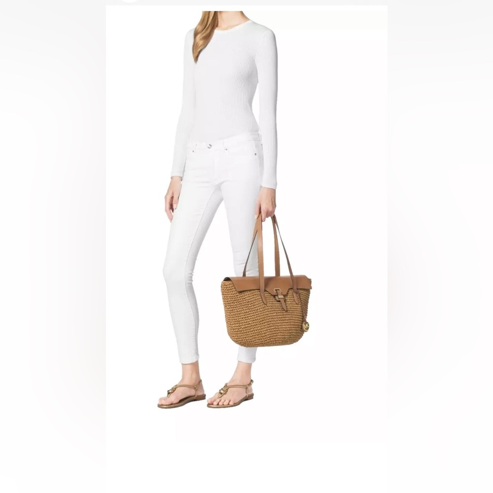 MICHAEL Kors Straw Naomi Large Tote